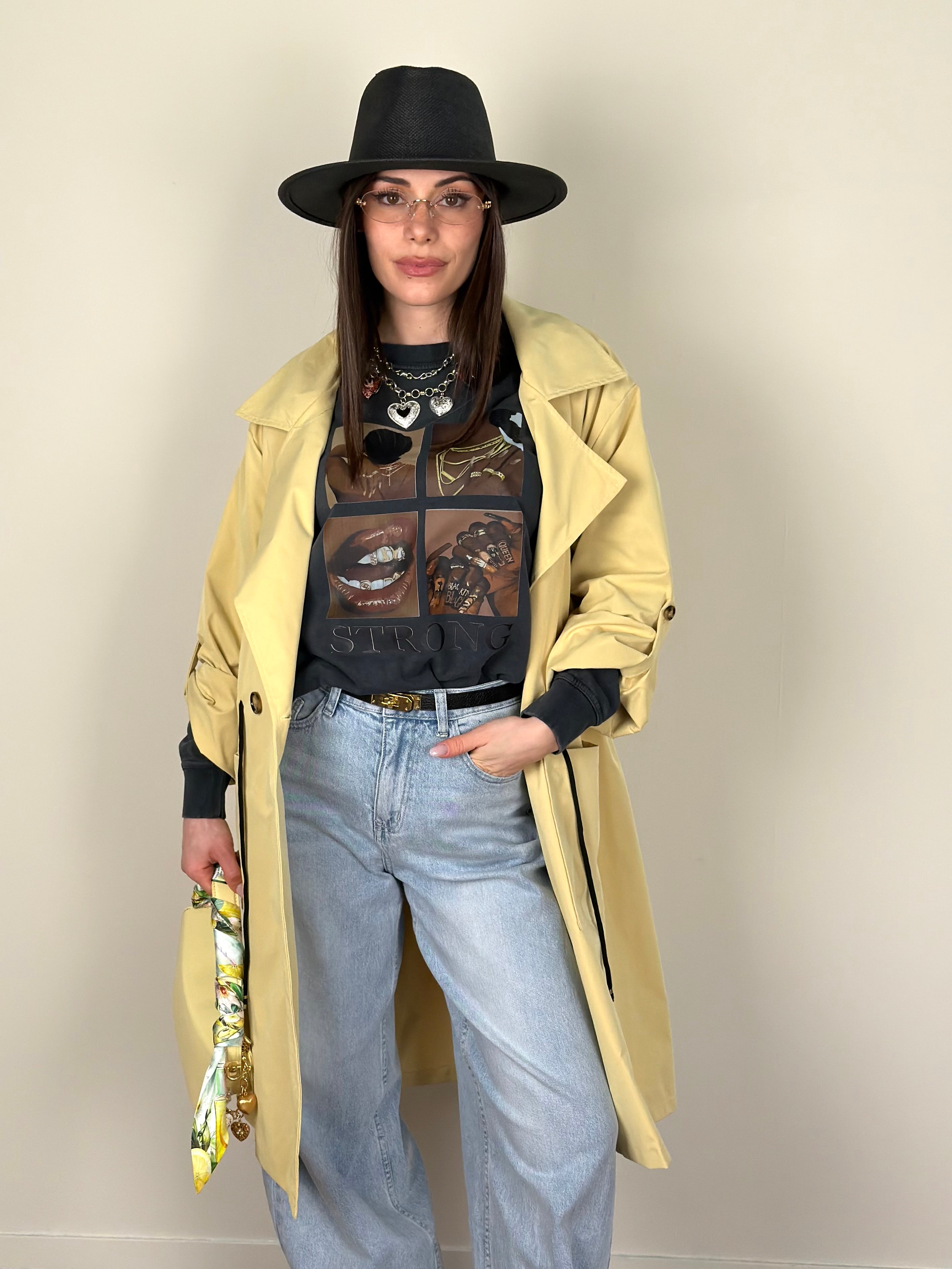 Trench Impero giallo