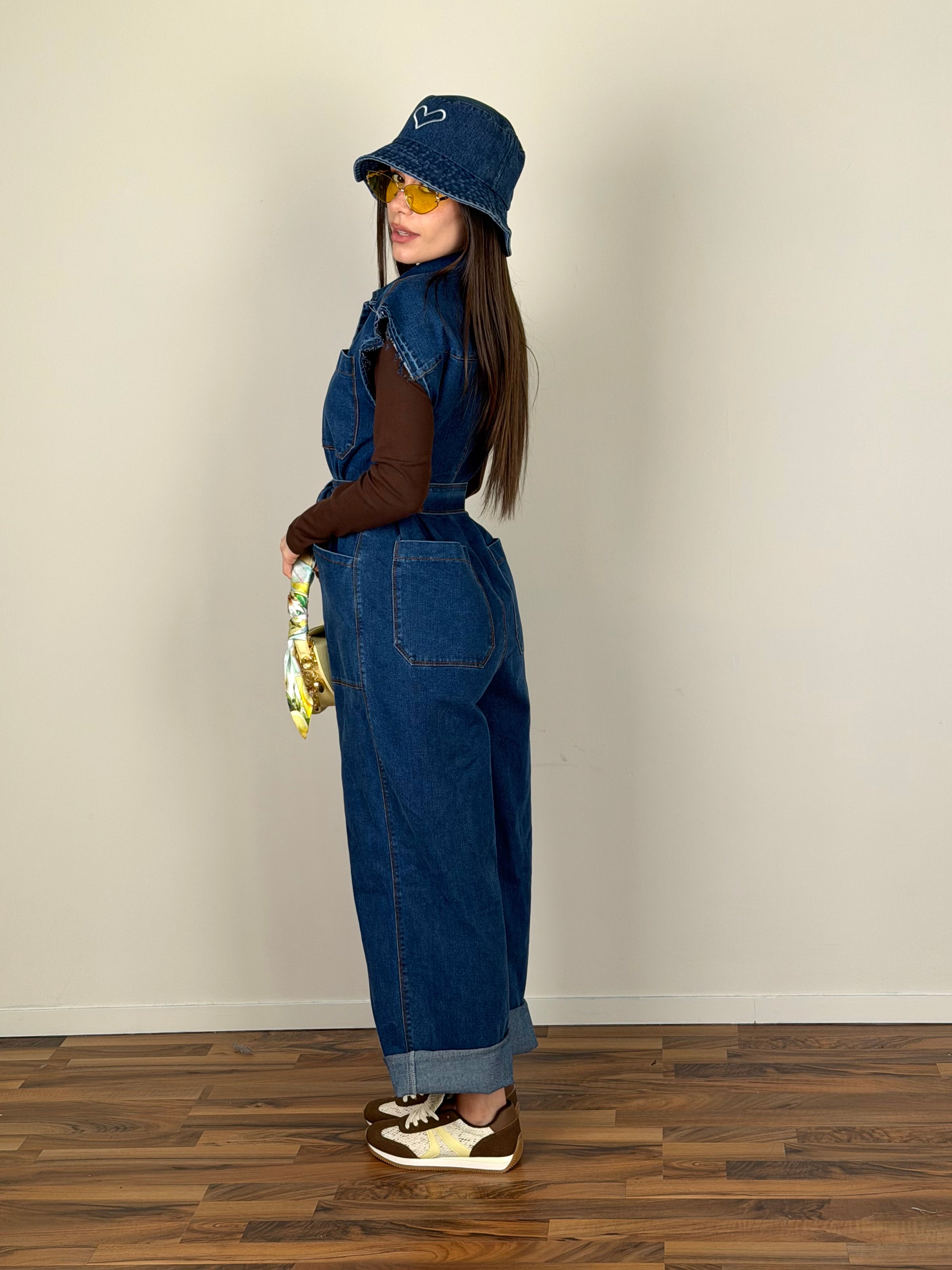 Maxi tuta denim