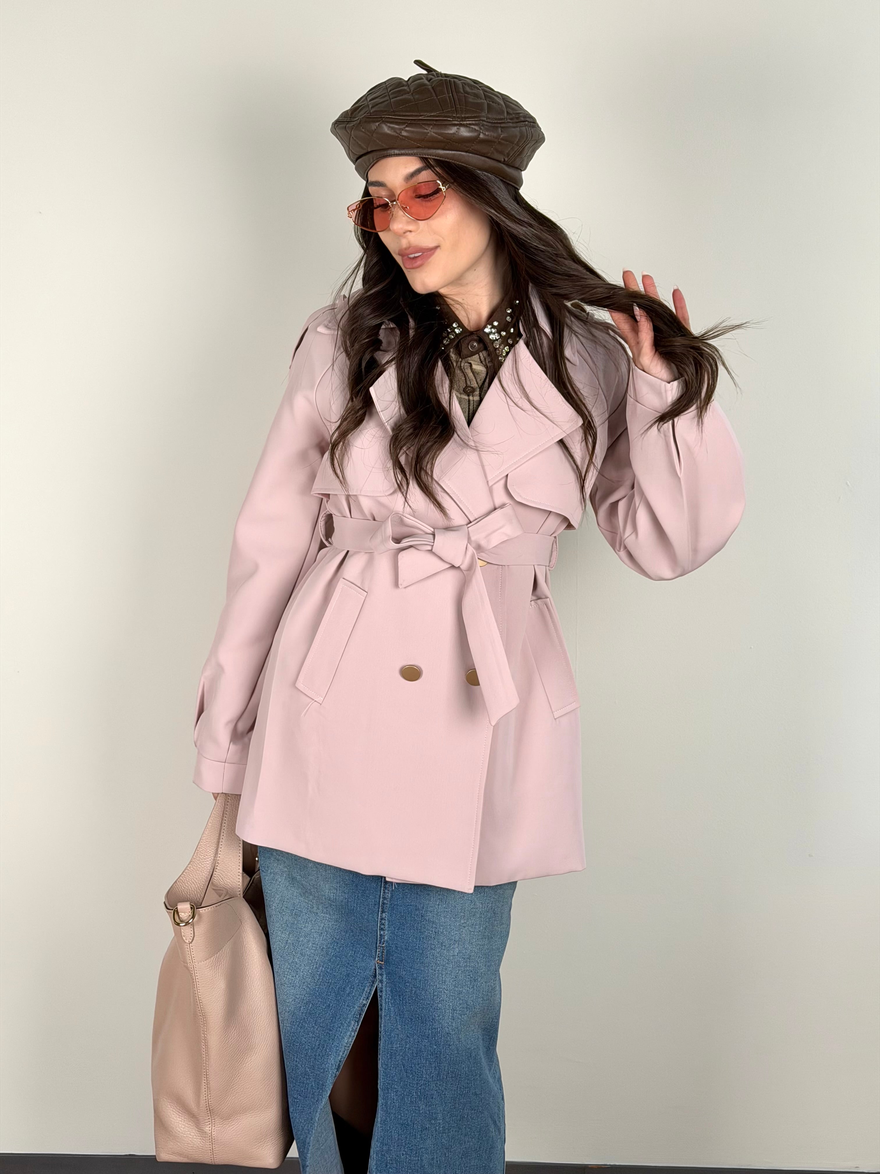 Trench Morgan rosa