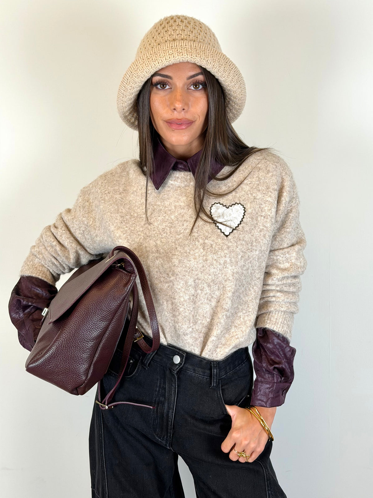 Maglia Cambridge beige
