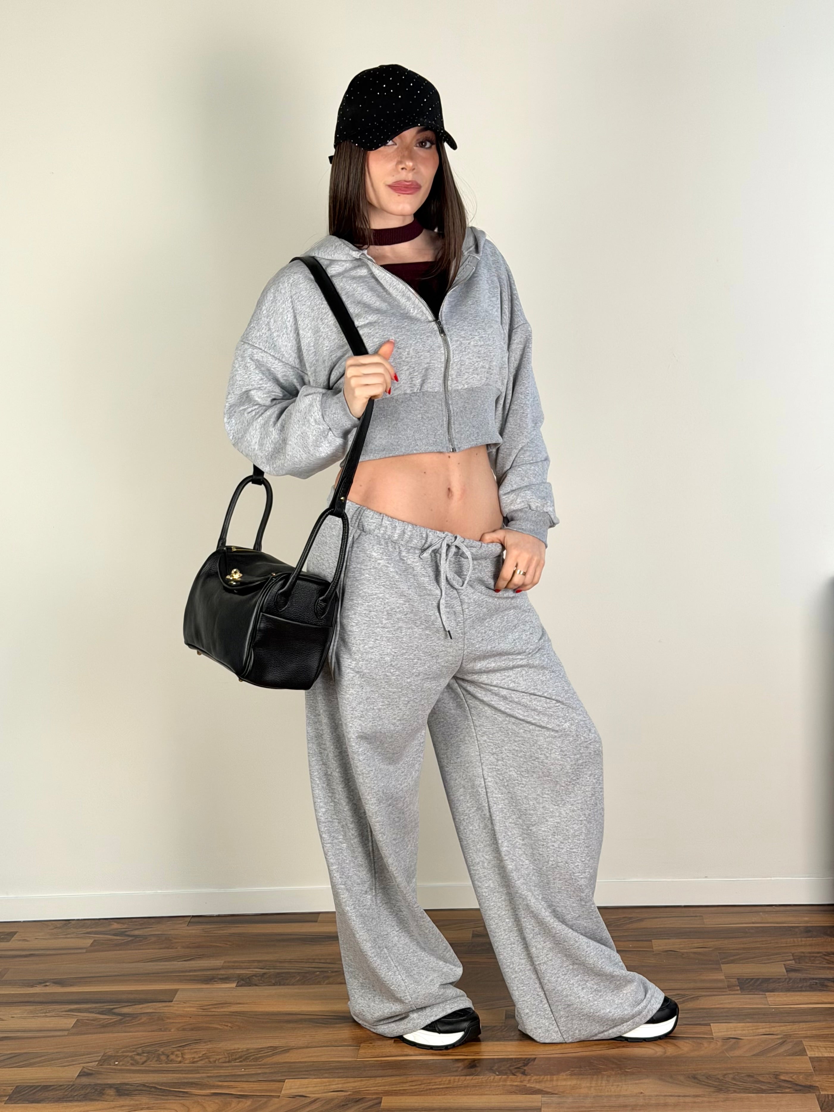 Felpa tuta sportiva City grigio