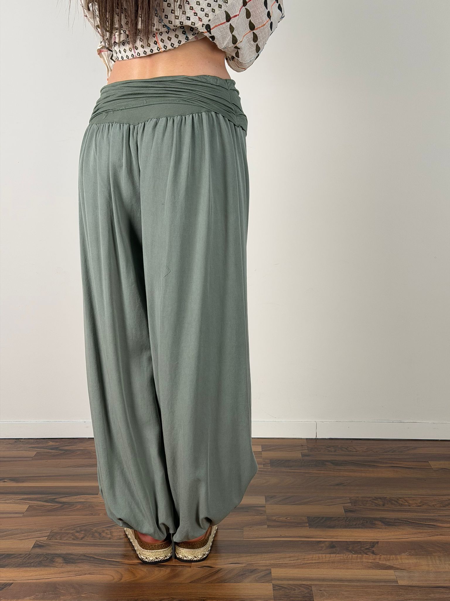 Pantalone odalisca verde