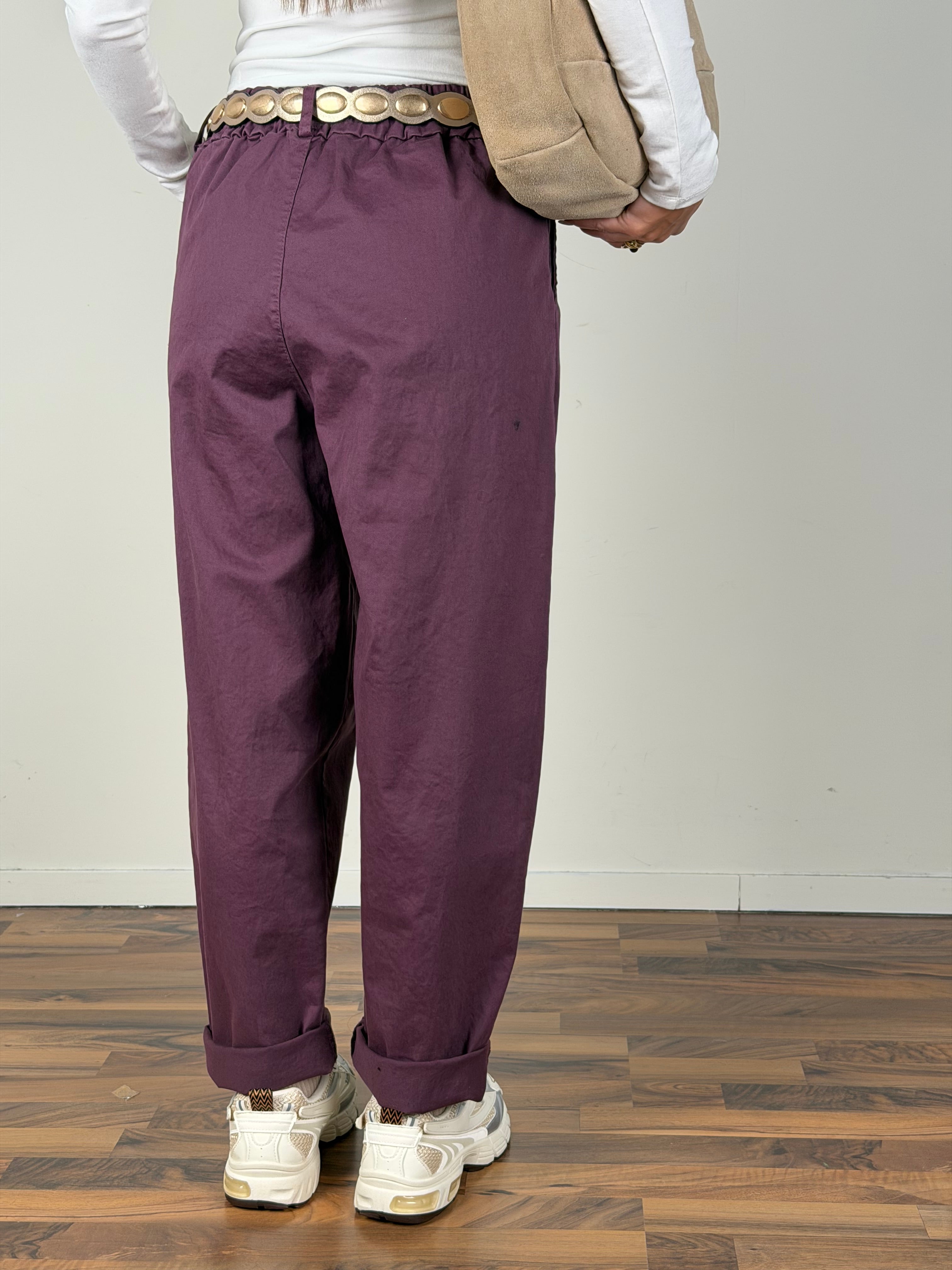 Pantalone Zelda bordeaux