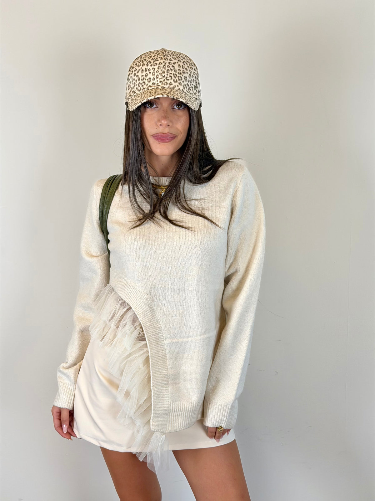 Maglia Diamante beige