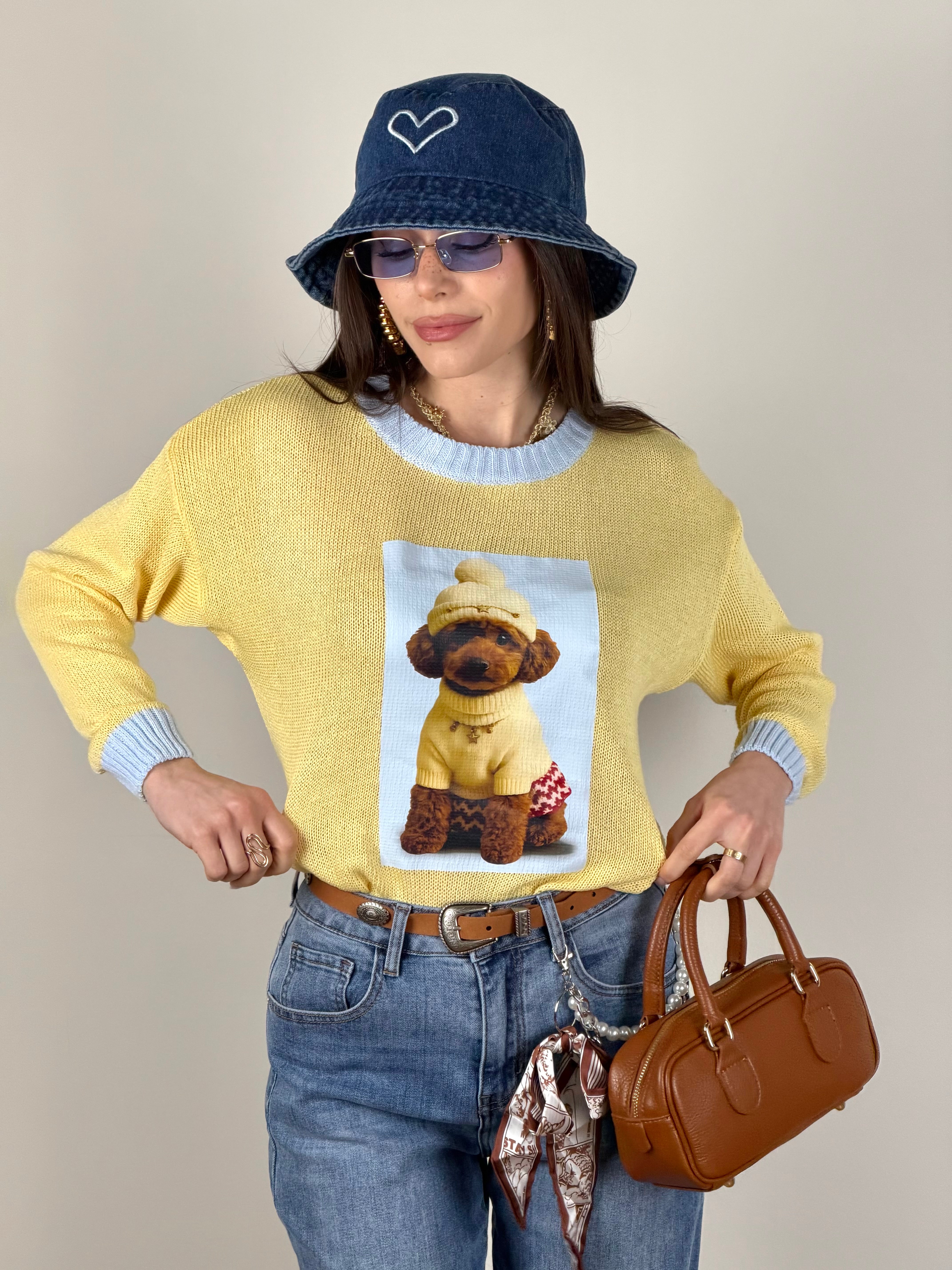 Maglia Barboncino gialla