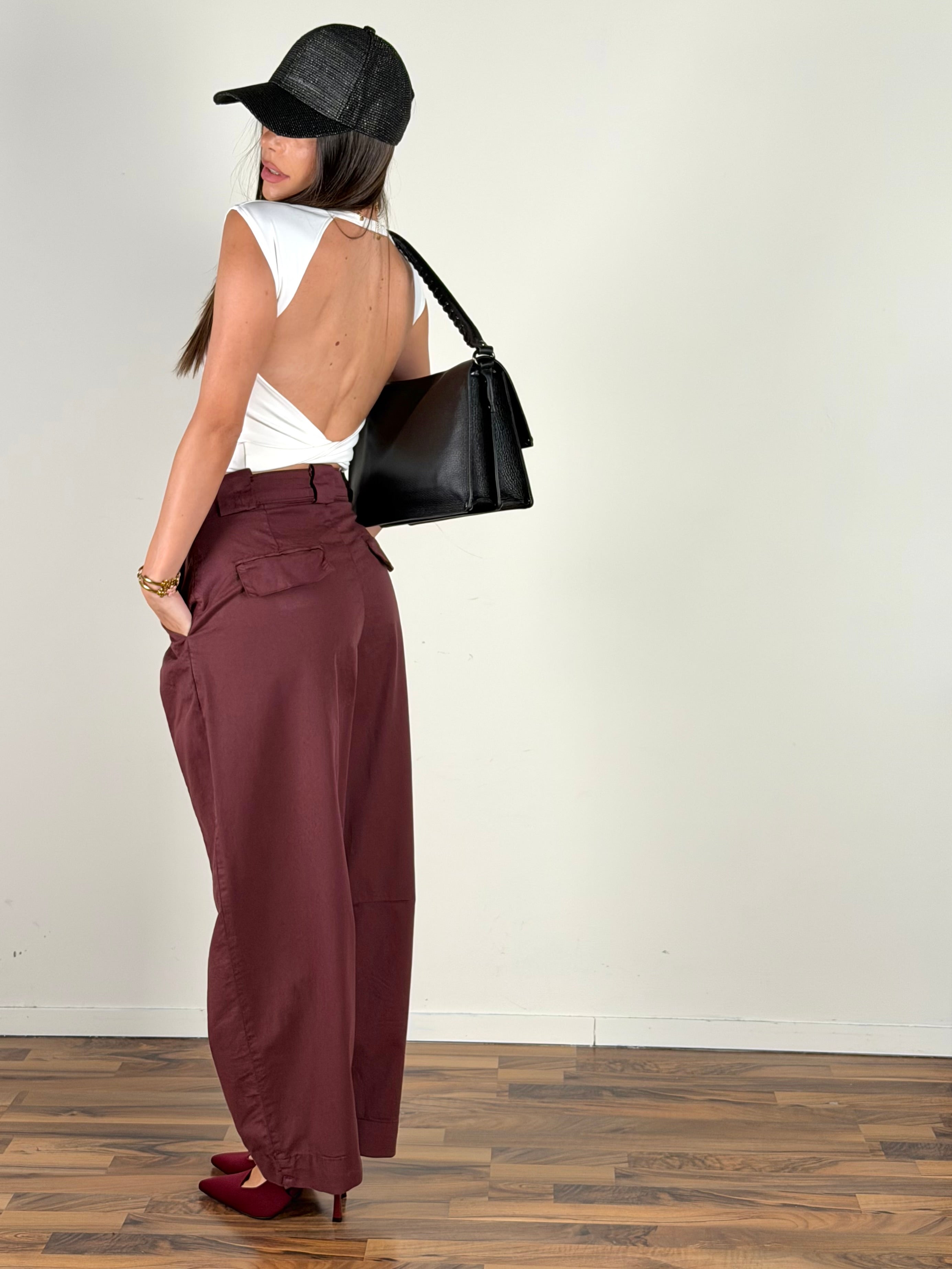 Jeans Josephine bordeaux