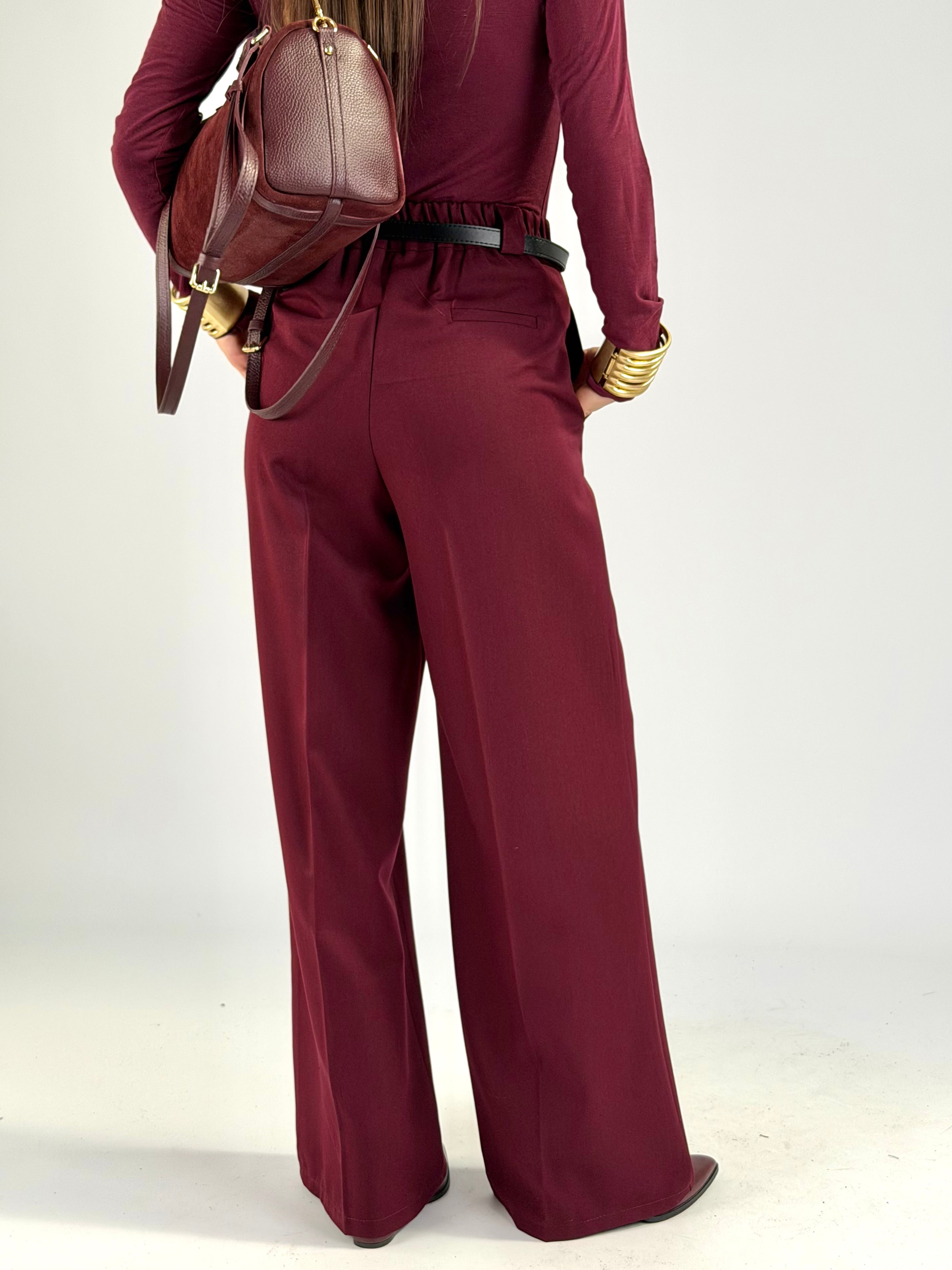Pantalone Mila bordeaux