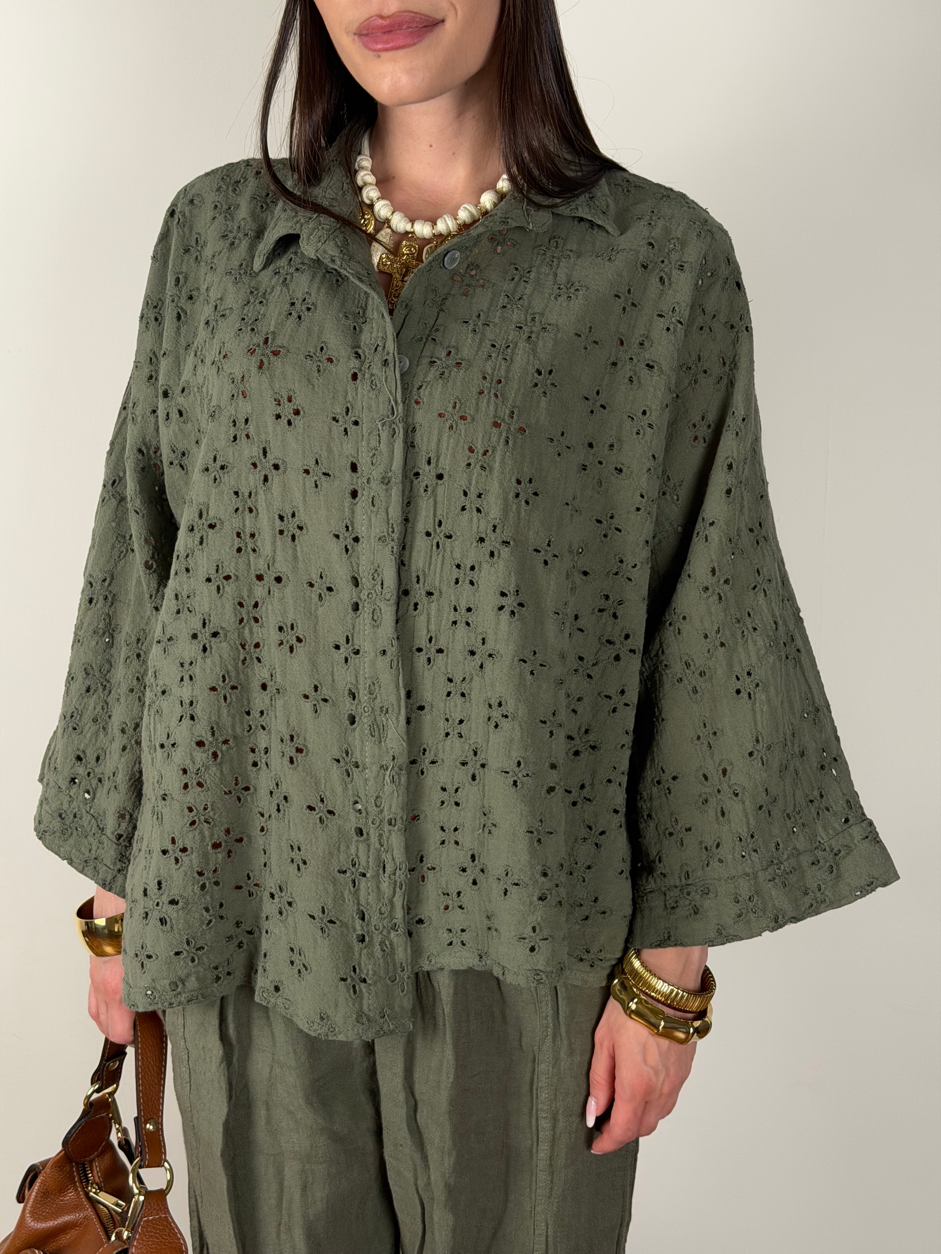 Camicia Sara verde militare