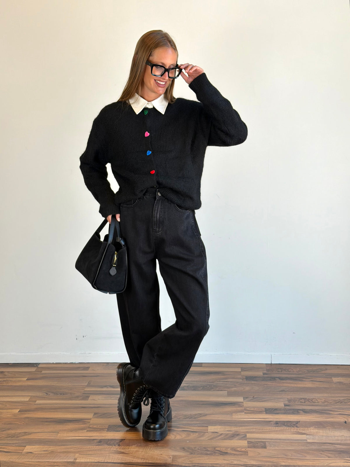 Jeans Sfrangiato nero