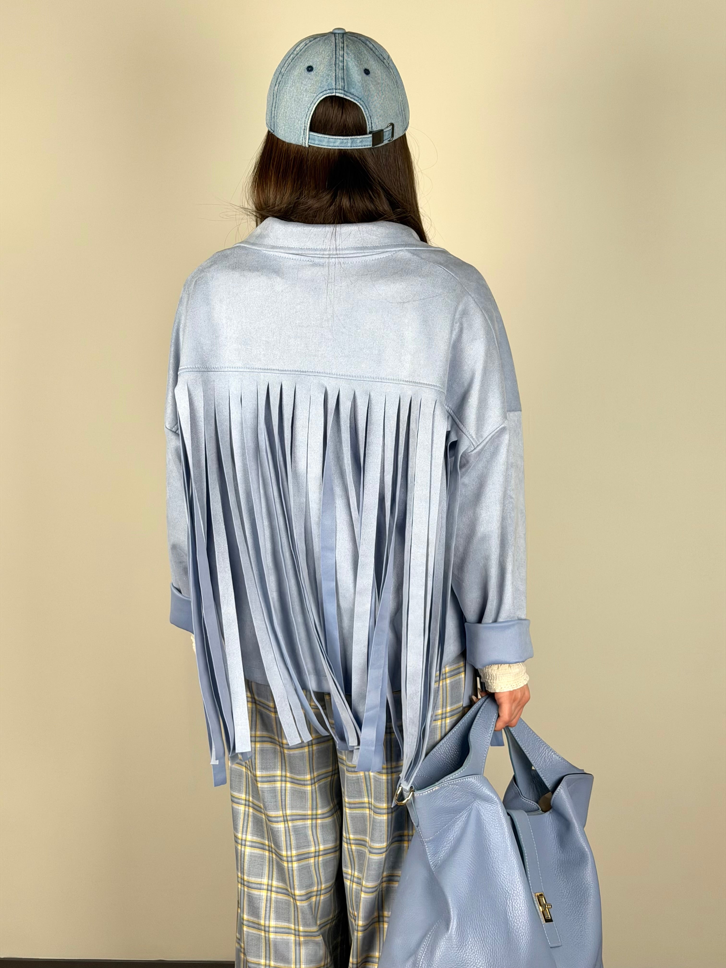 Giacca Texas celeste