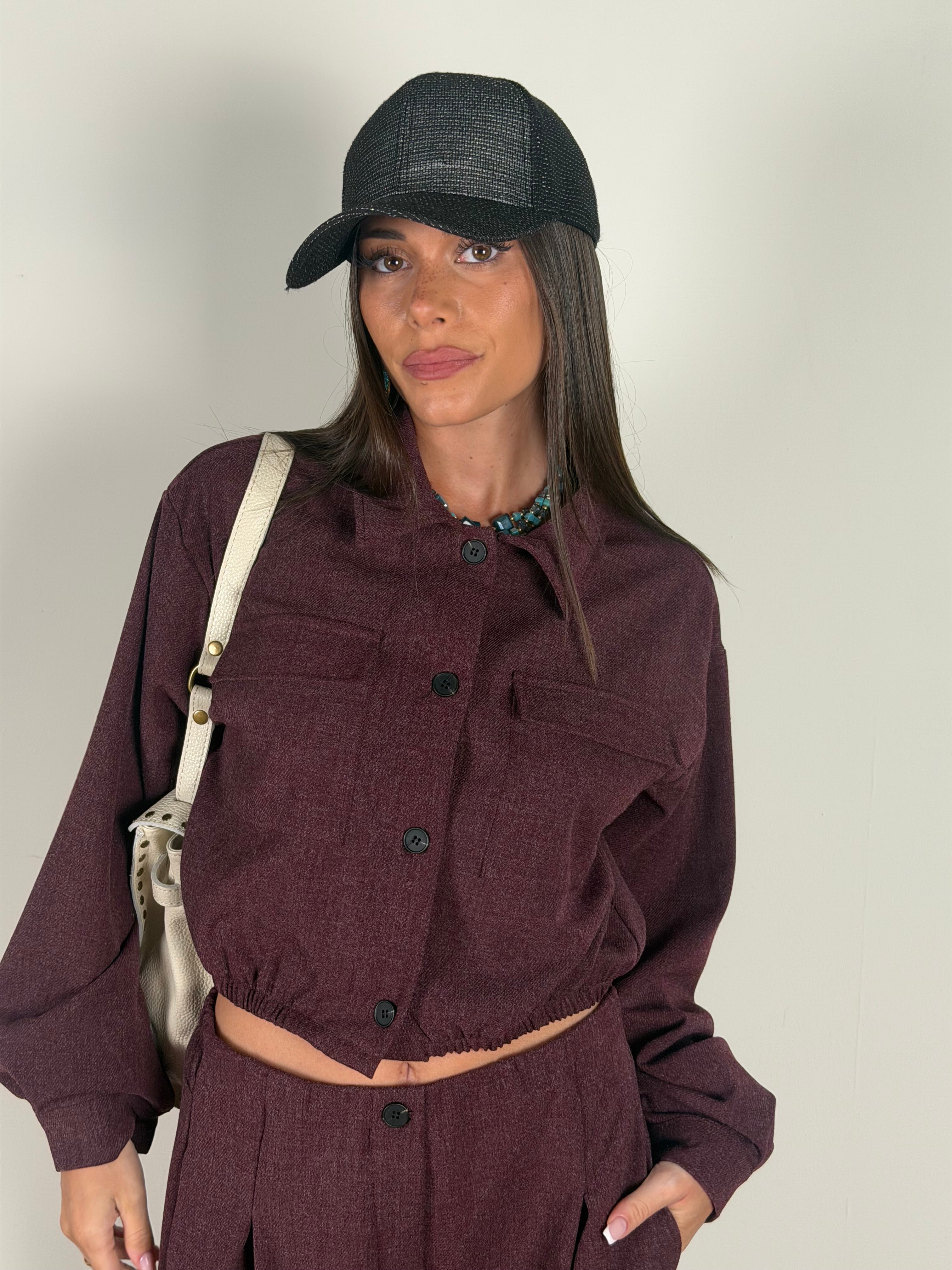 Camicia completo Trix bordeaux