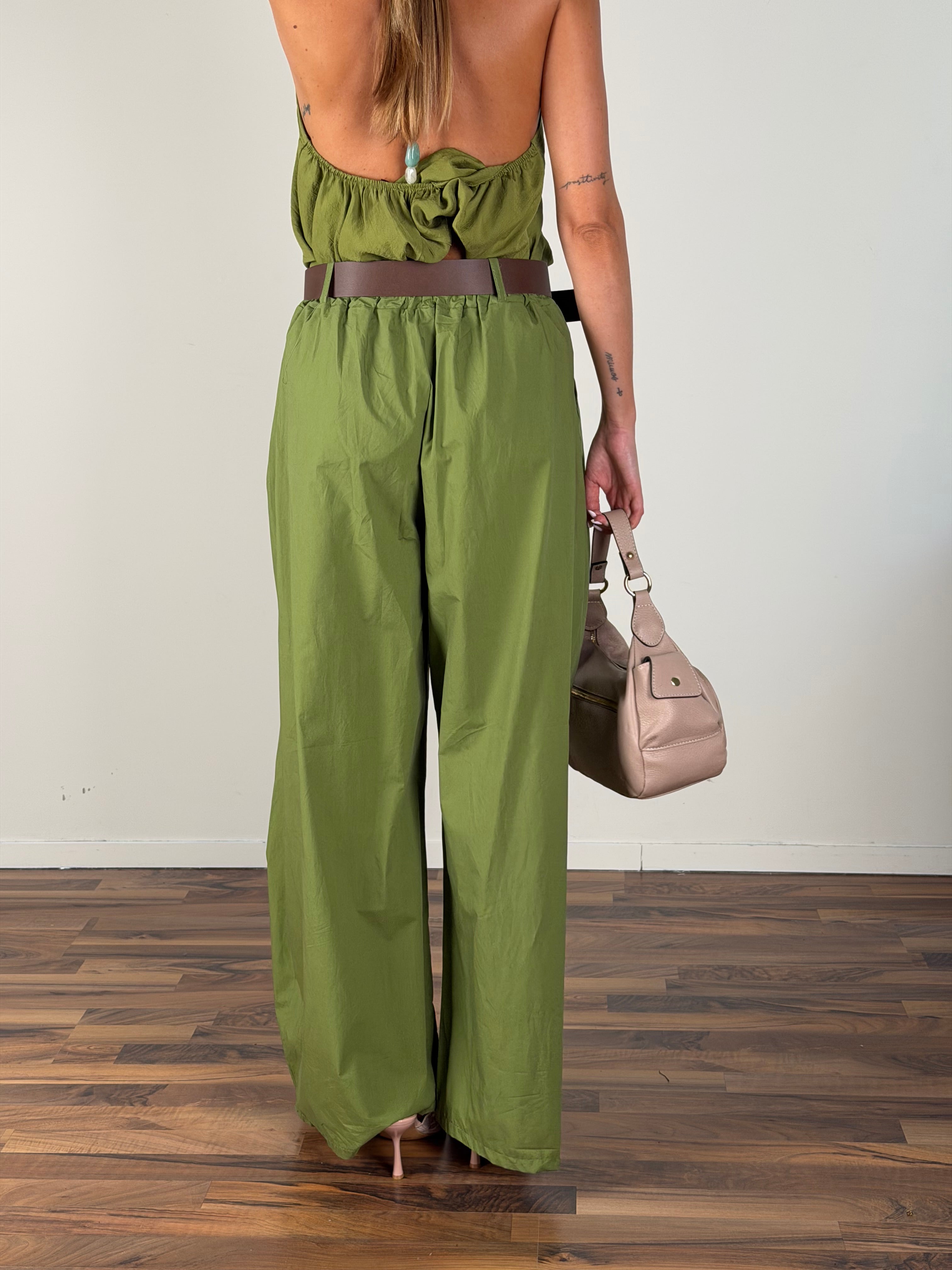 Pantalone Ametista verde