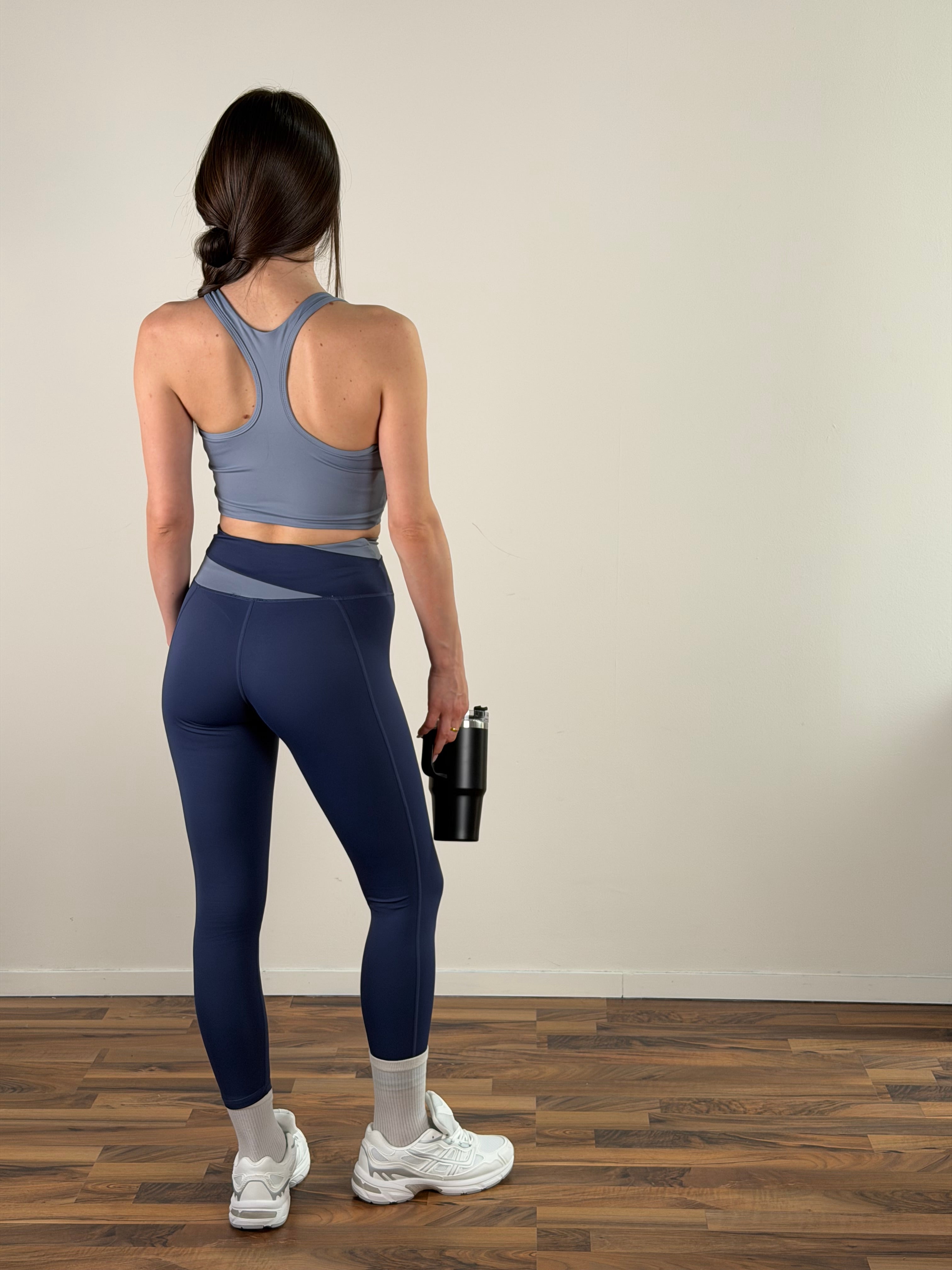 Top Set sportivo bicolor blu