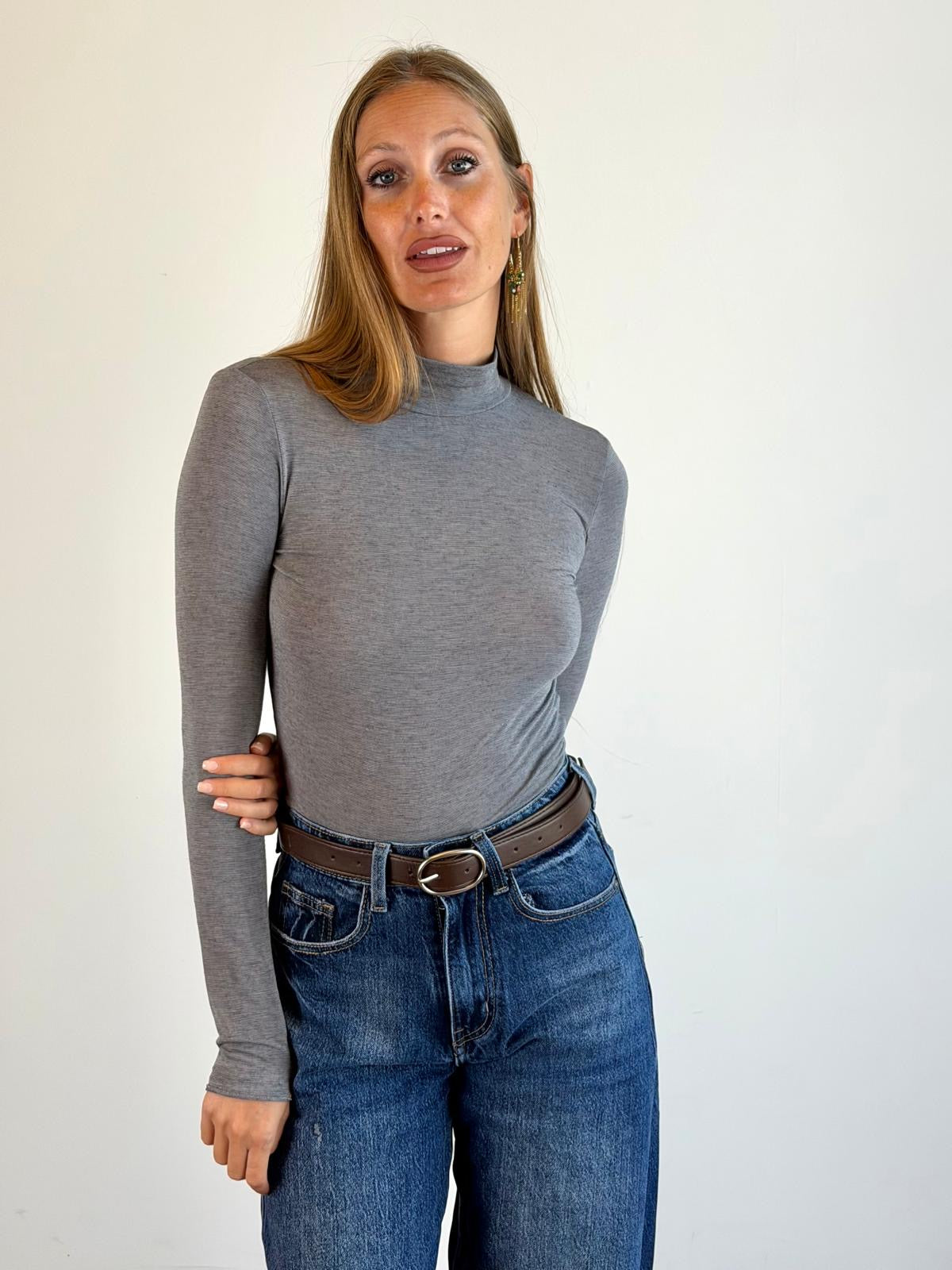 Maglia Alisa in cashmere grigio