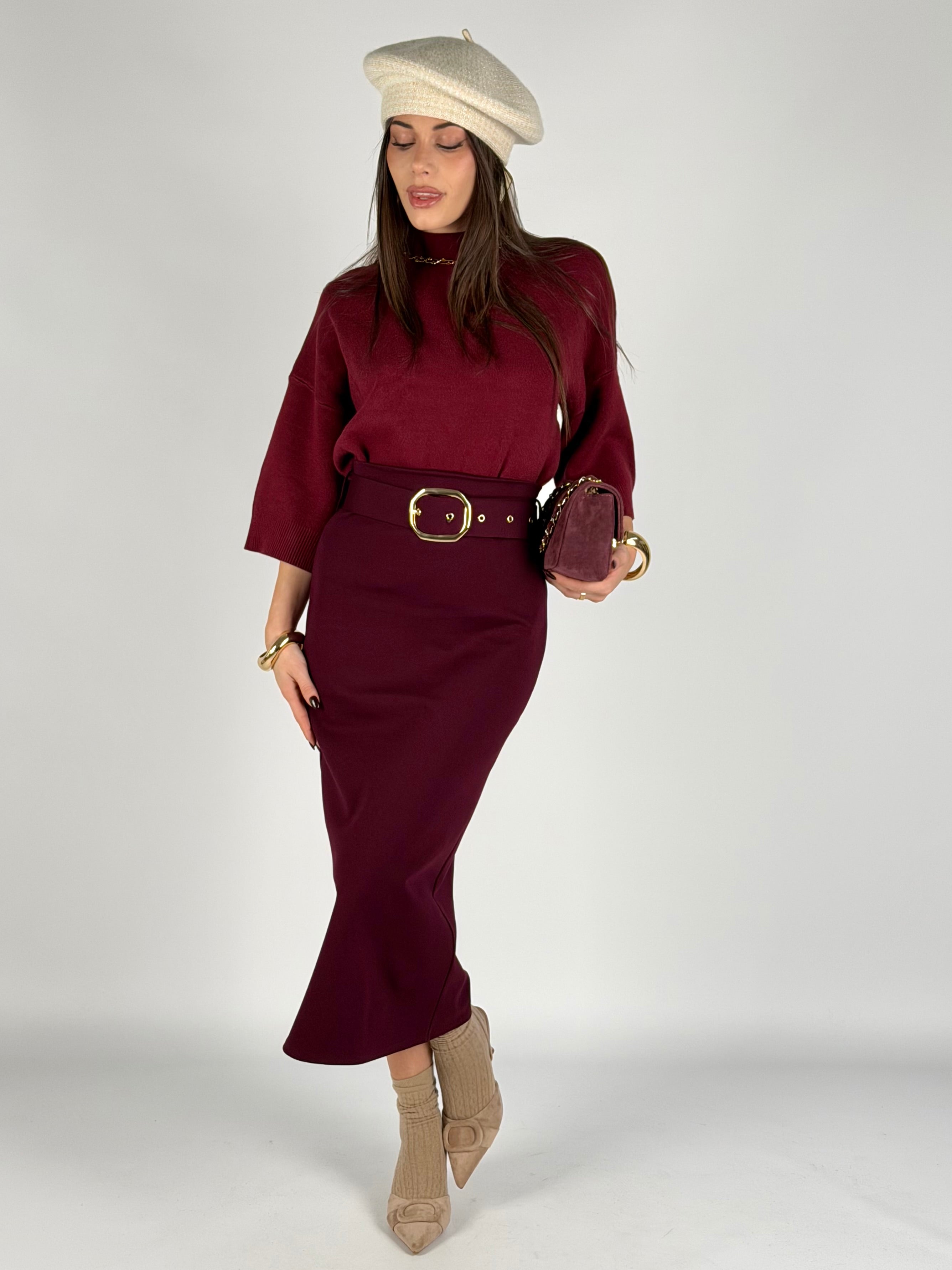 Maglia Amelie bordeaux