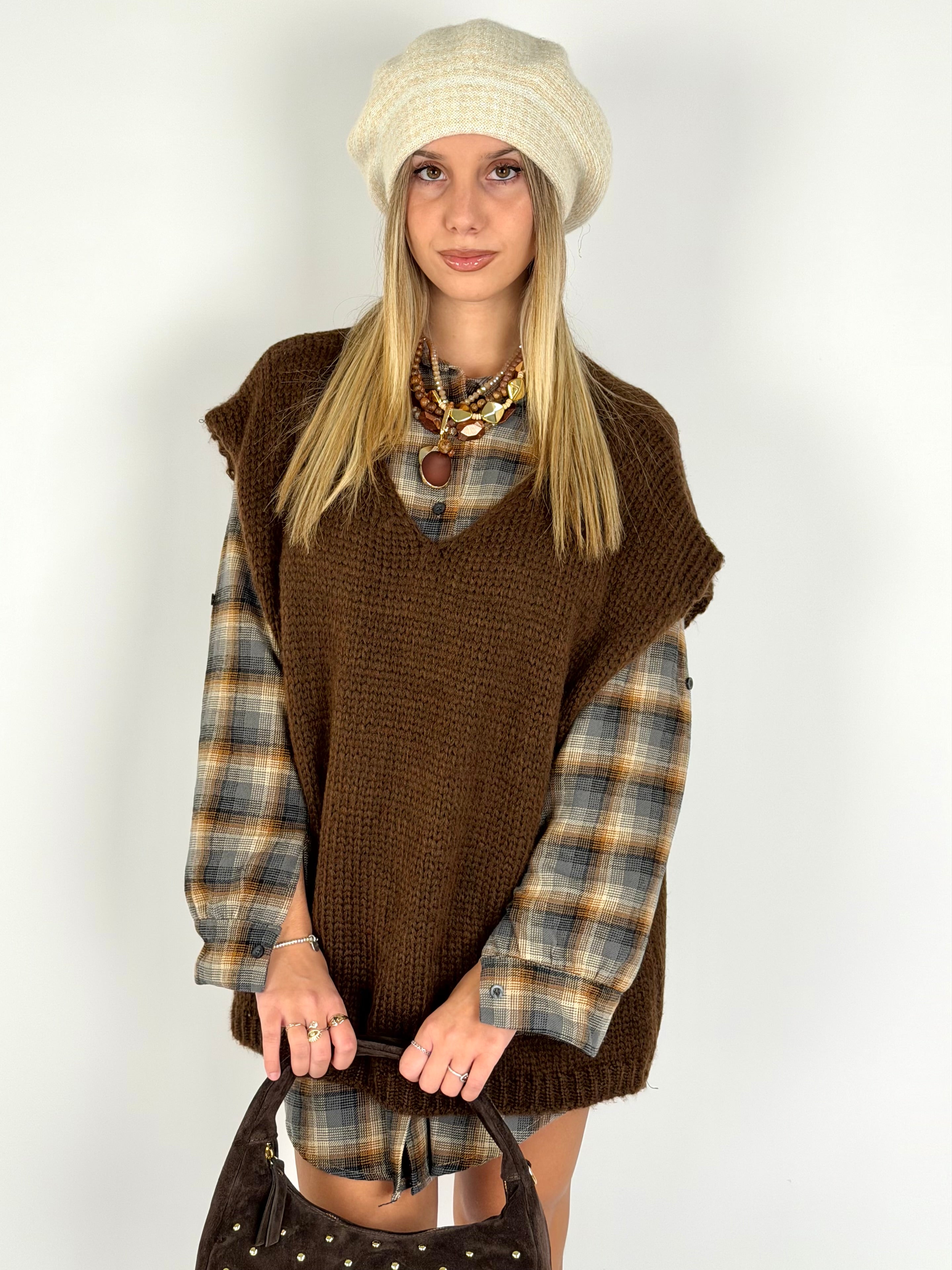 Smanicato + sciarpa Moro