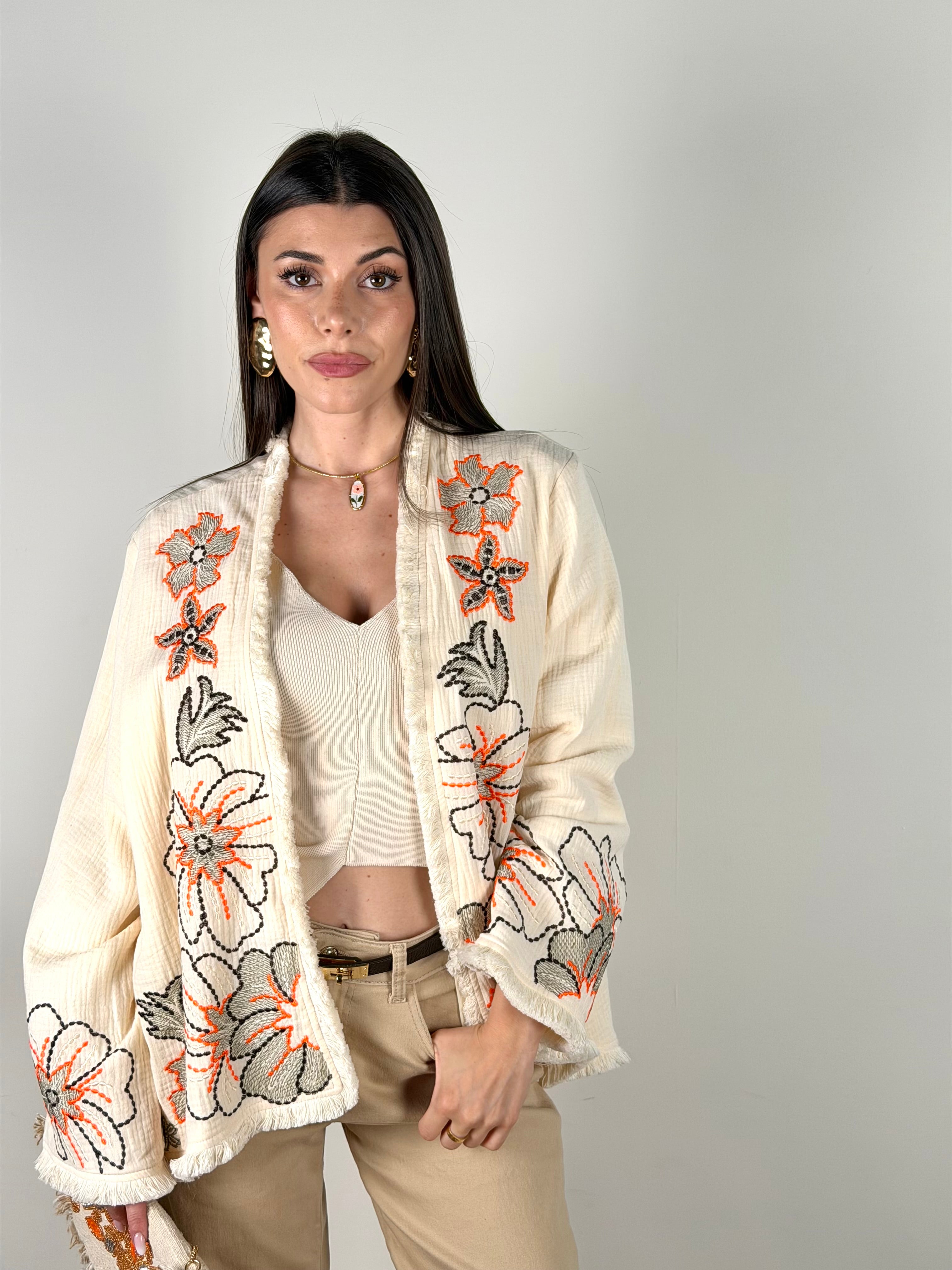 Cardigan Cassiopea arancione