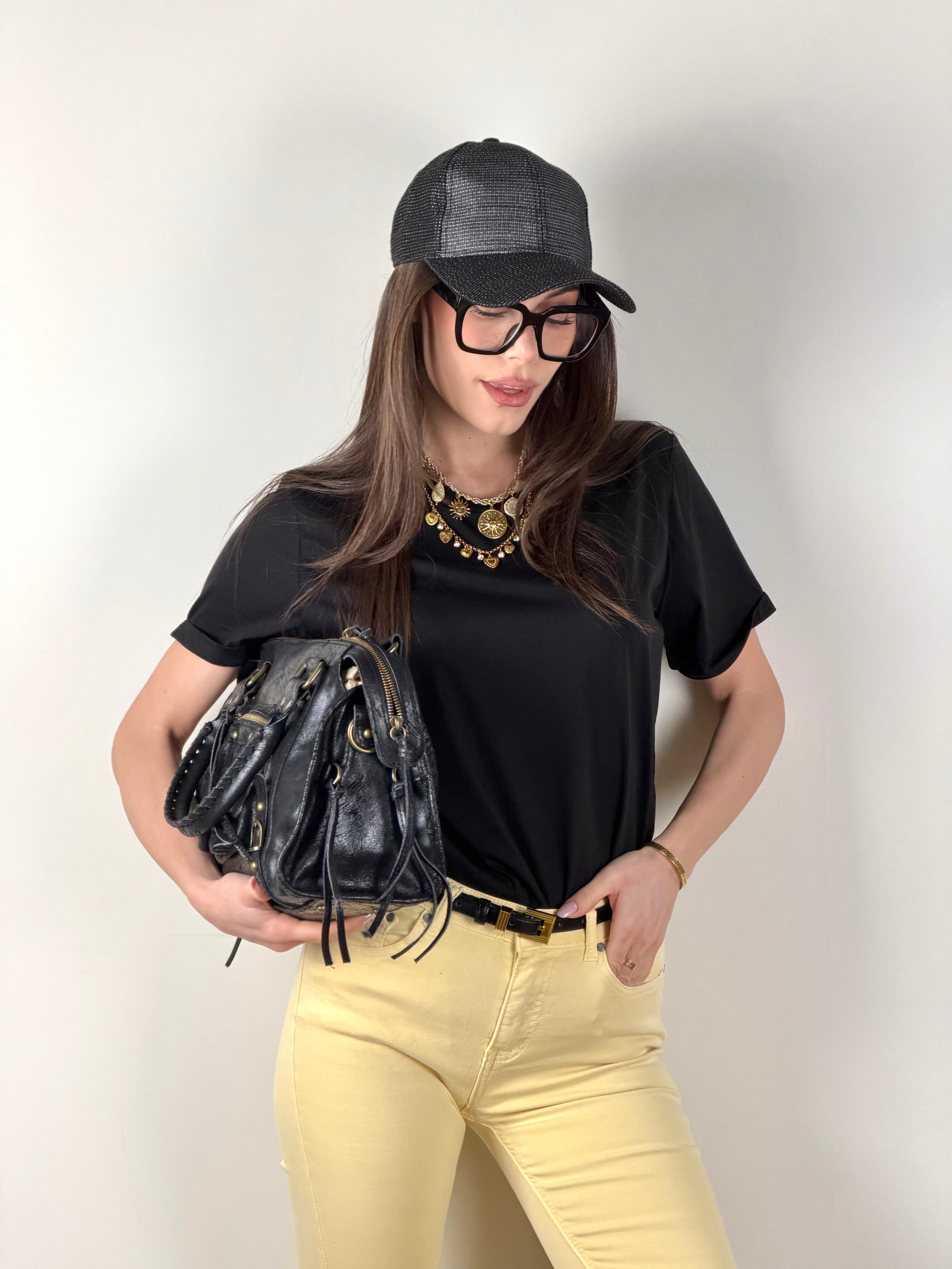 T-shirt basic nera