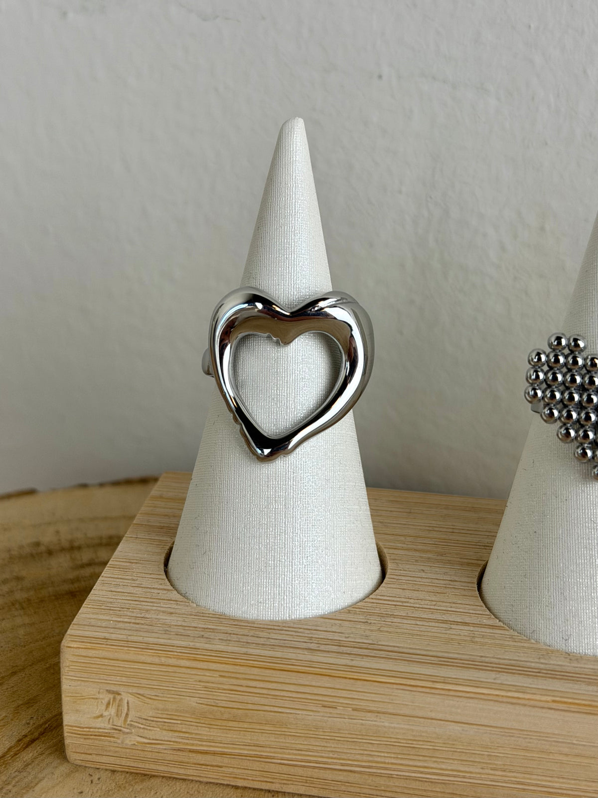 Anello cuore vuoto - collezione cuori