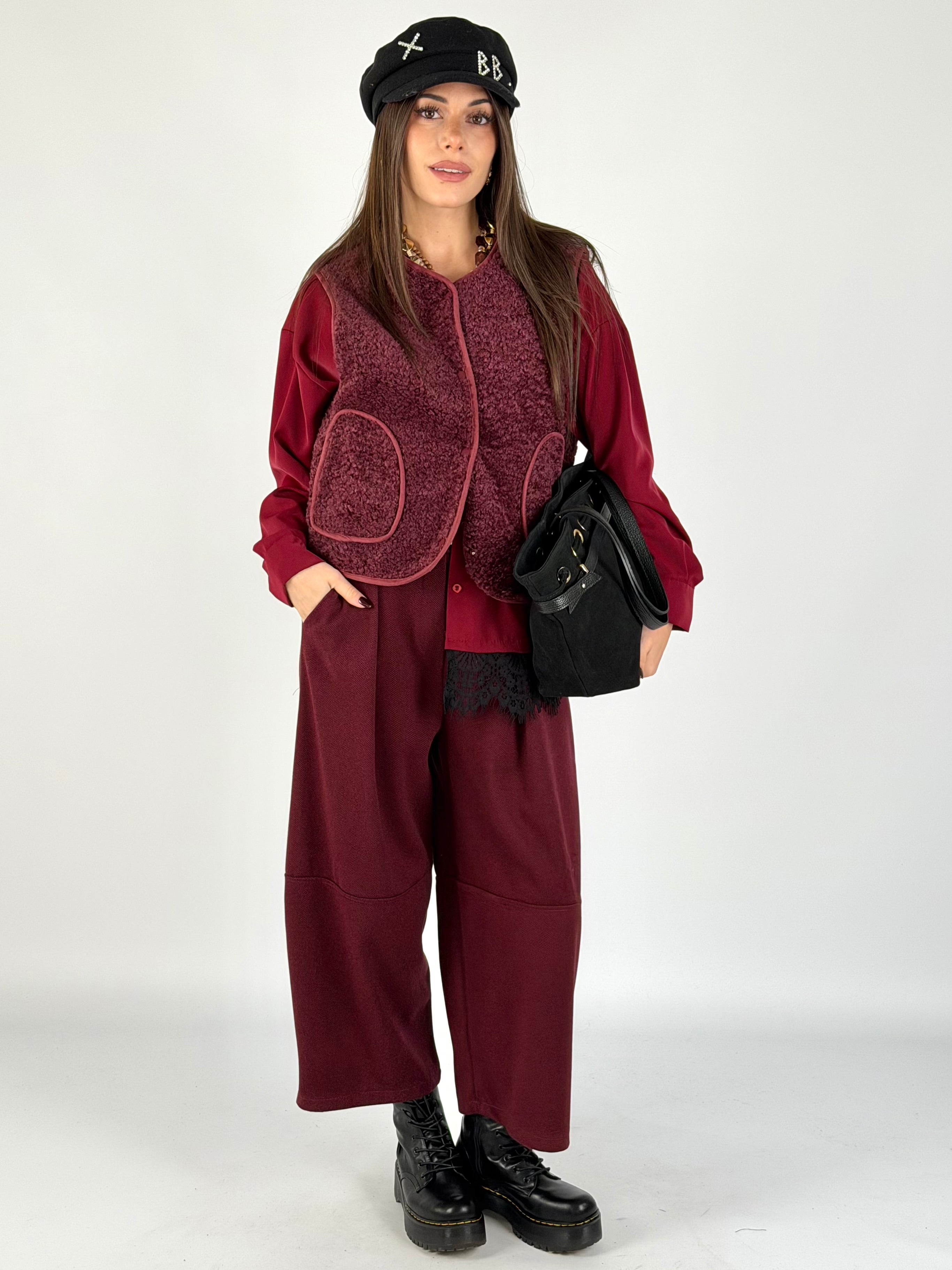 Gilet Cecy bordeaux