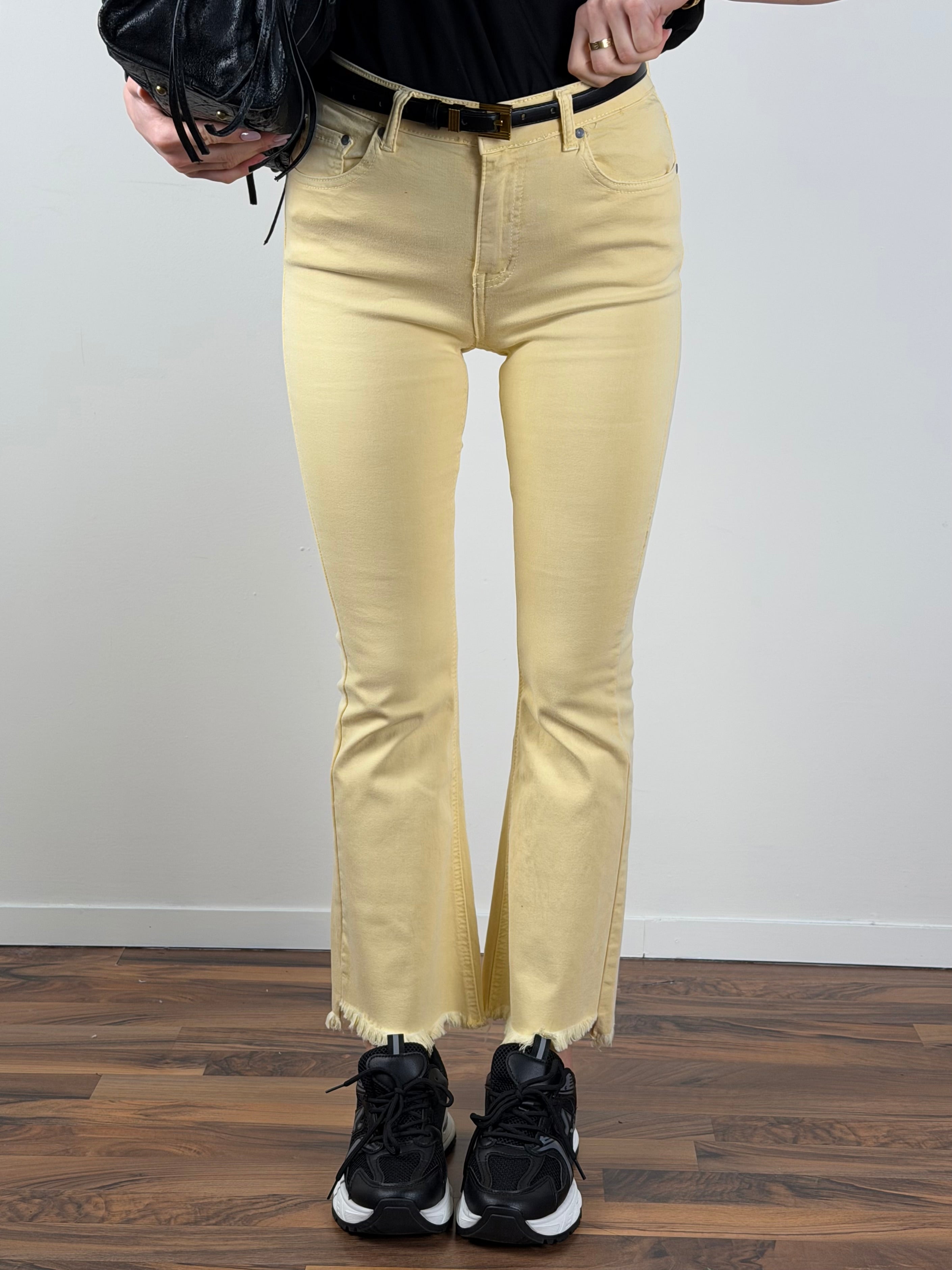 Jeans sole giallo