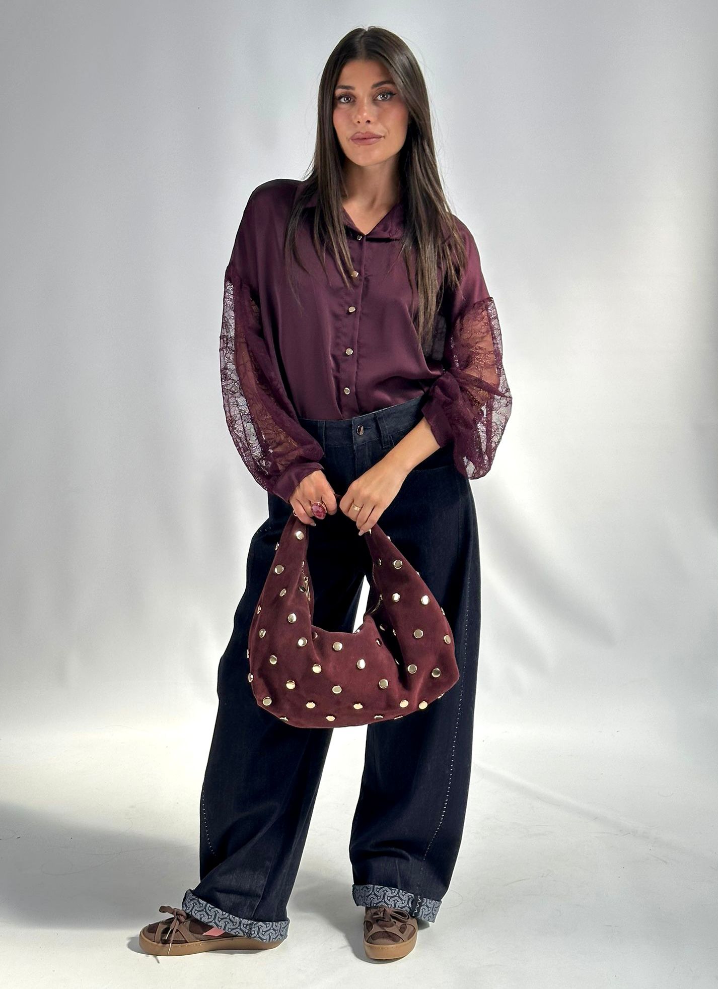 Camicia valeria prugna