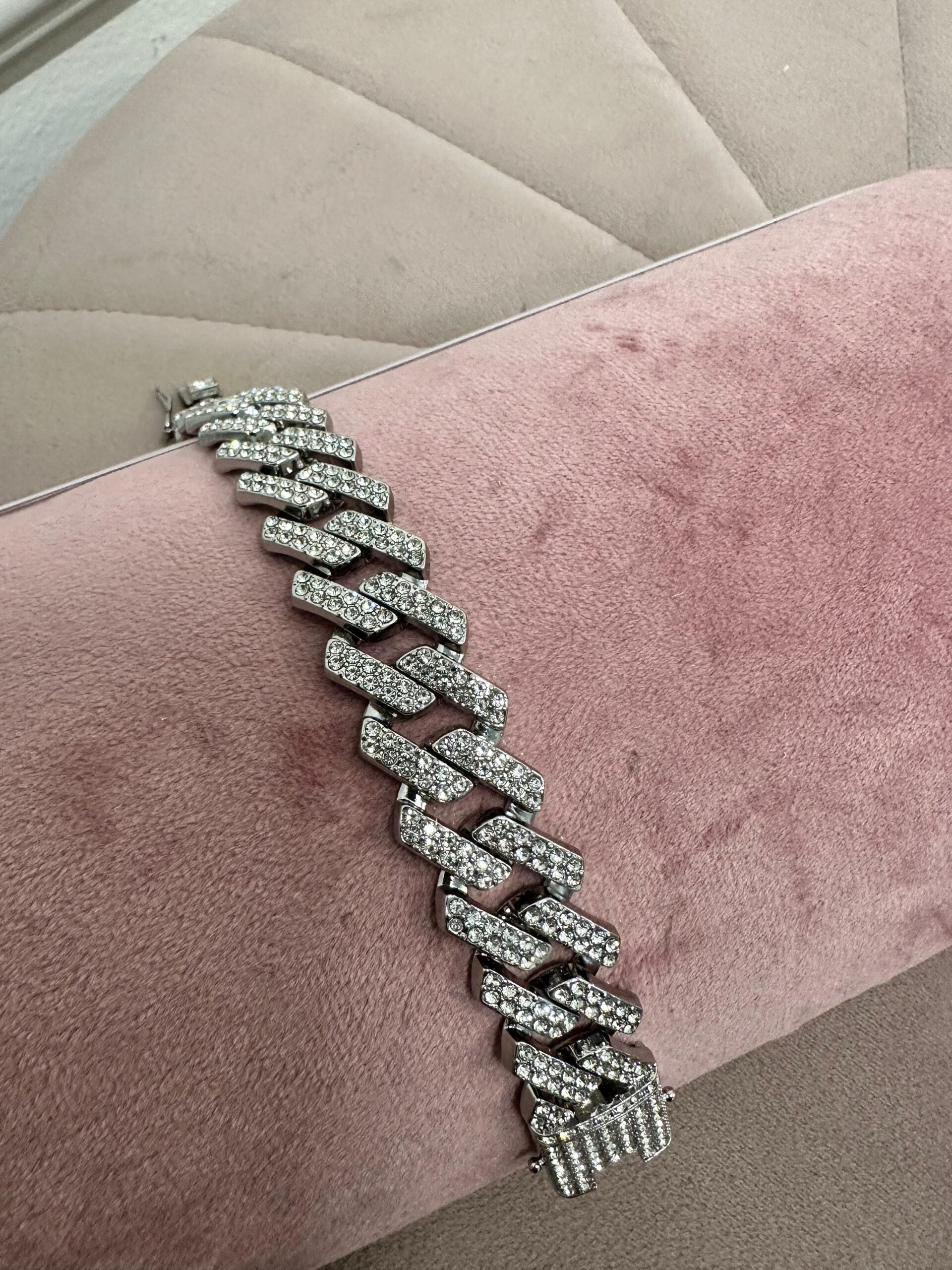 Bracciale maxi catena zirconata grande