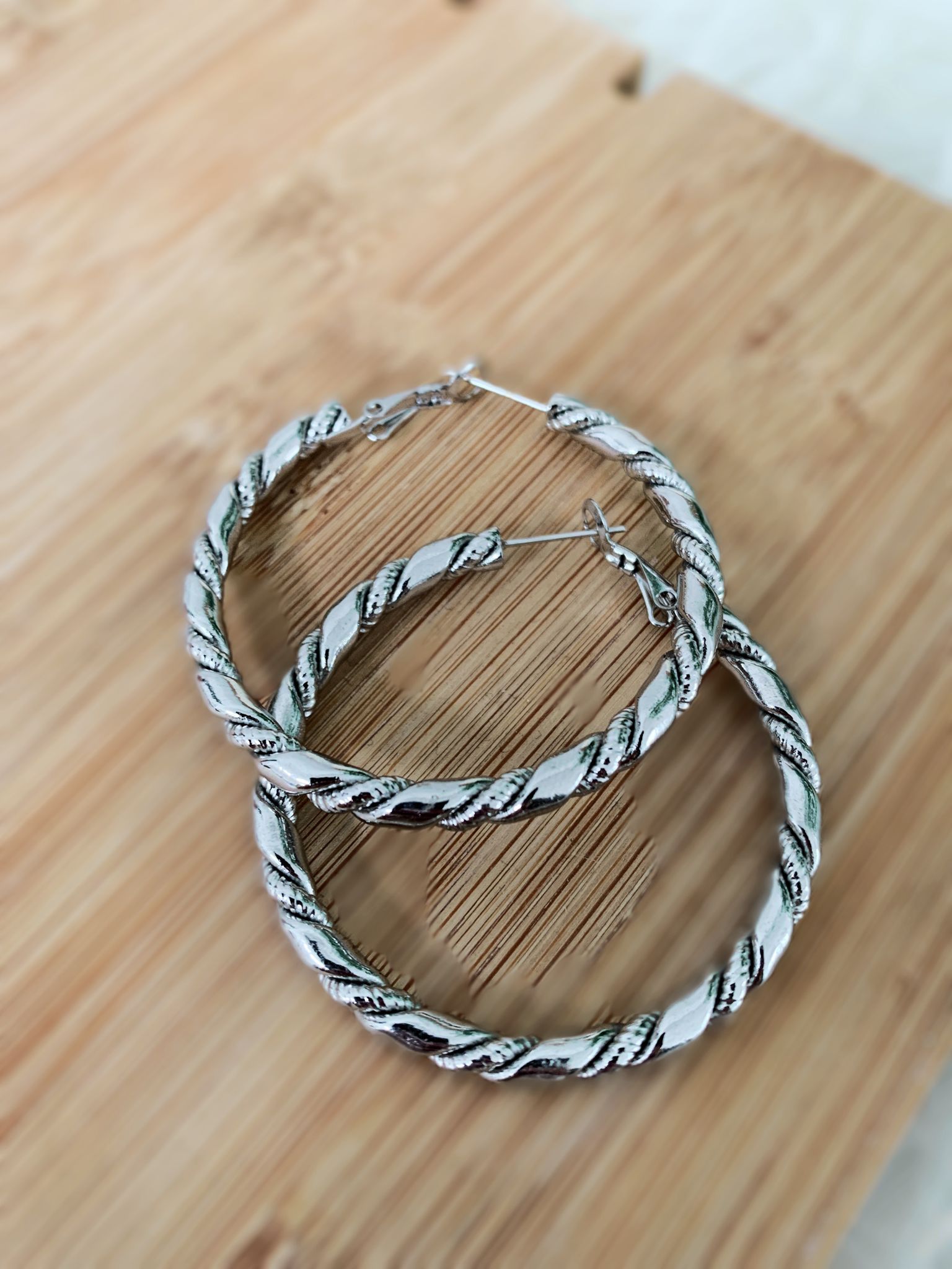 ORECCHINI cerchio spirale grandi