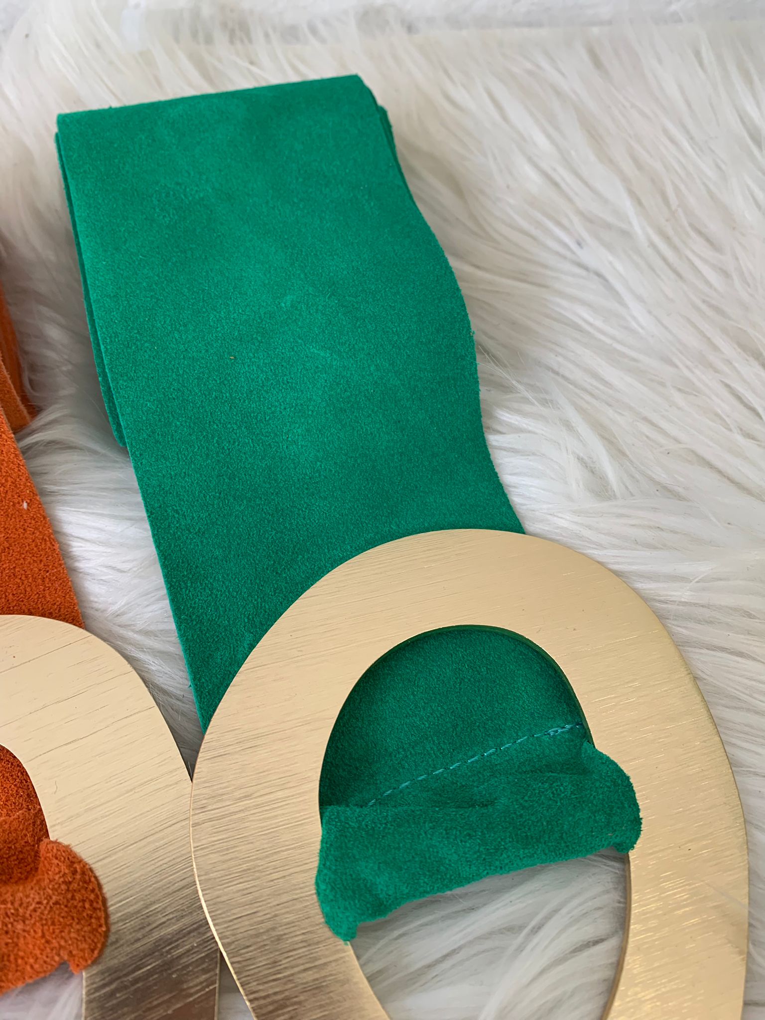 FUSCIACCA camoscio fibbia maxi