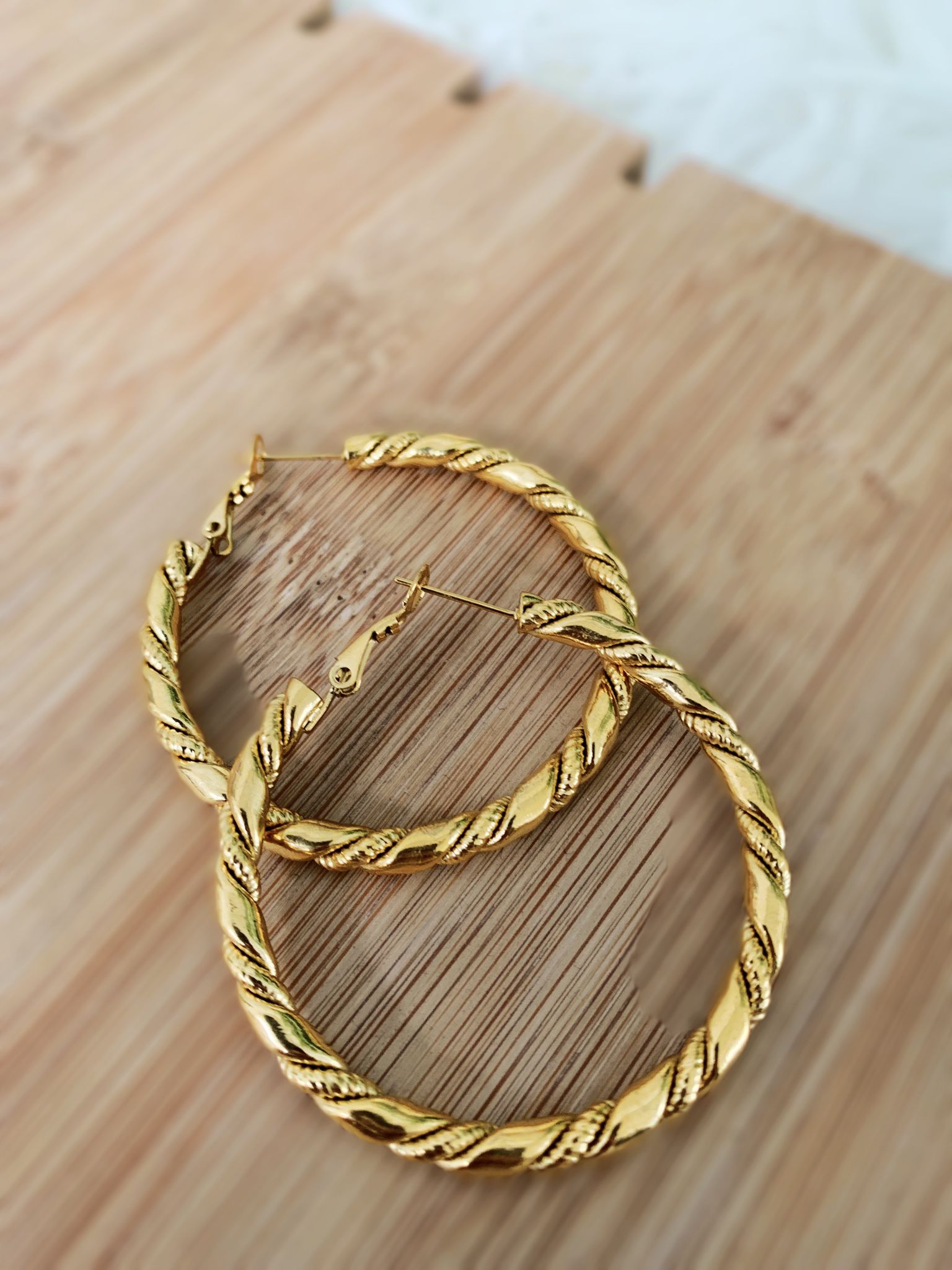 ORECCHINI cerchio spirale grandi