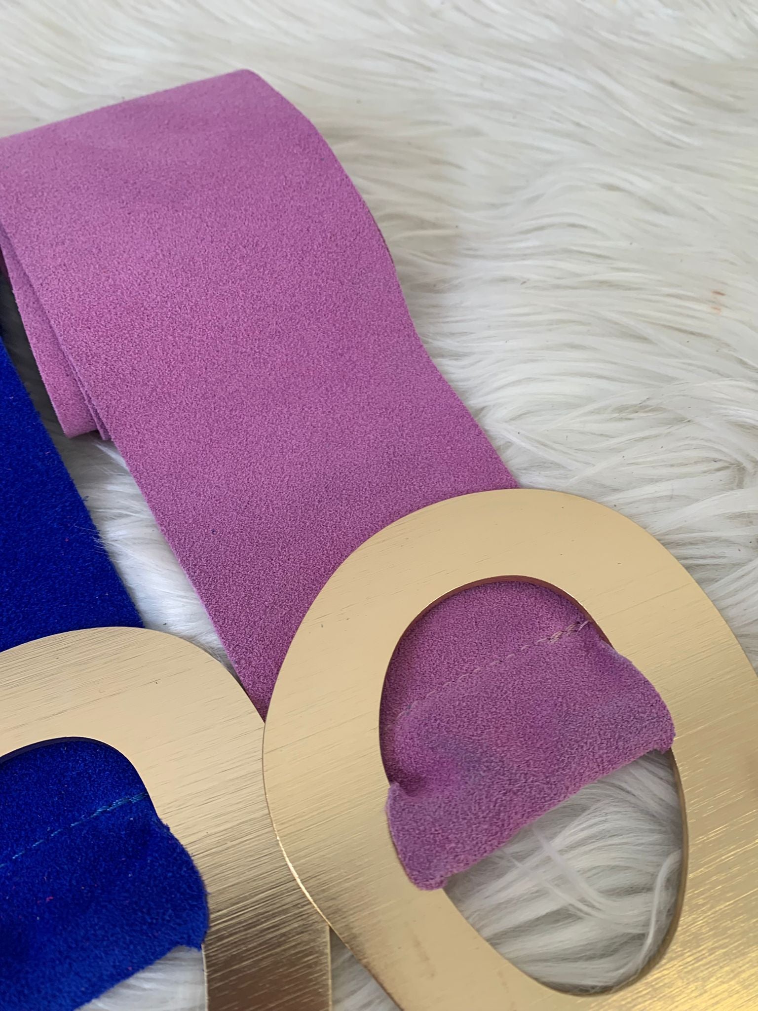 FUSCIACCA camoscio fibbia maxi